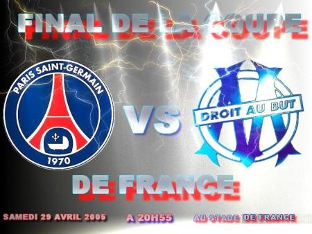 Montage Final de la coupe de france psg-om